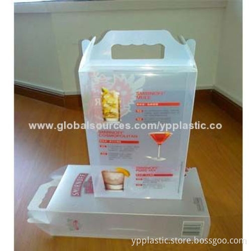 Colored waterproof PP handle box for packaging